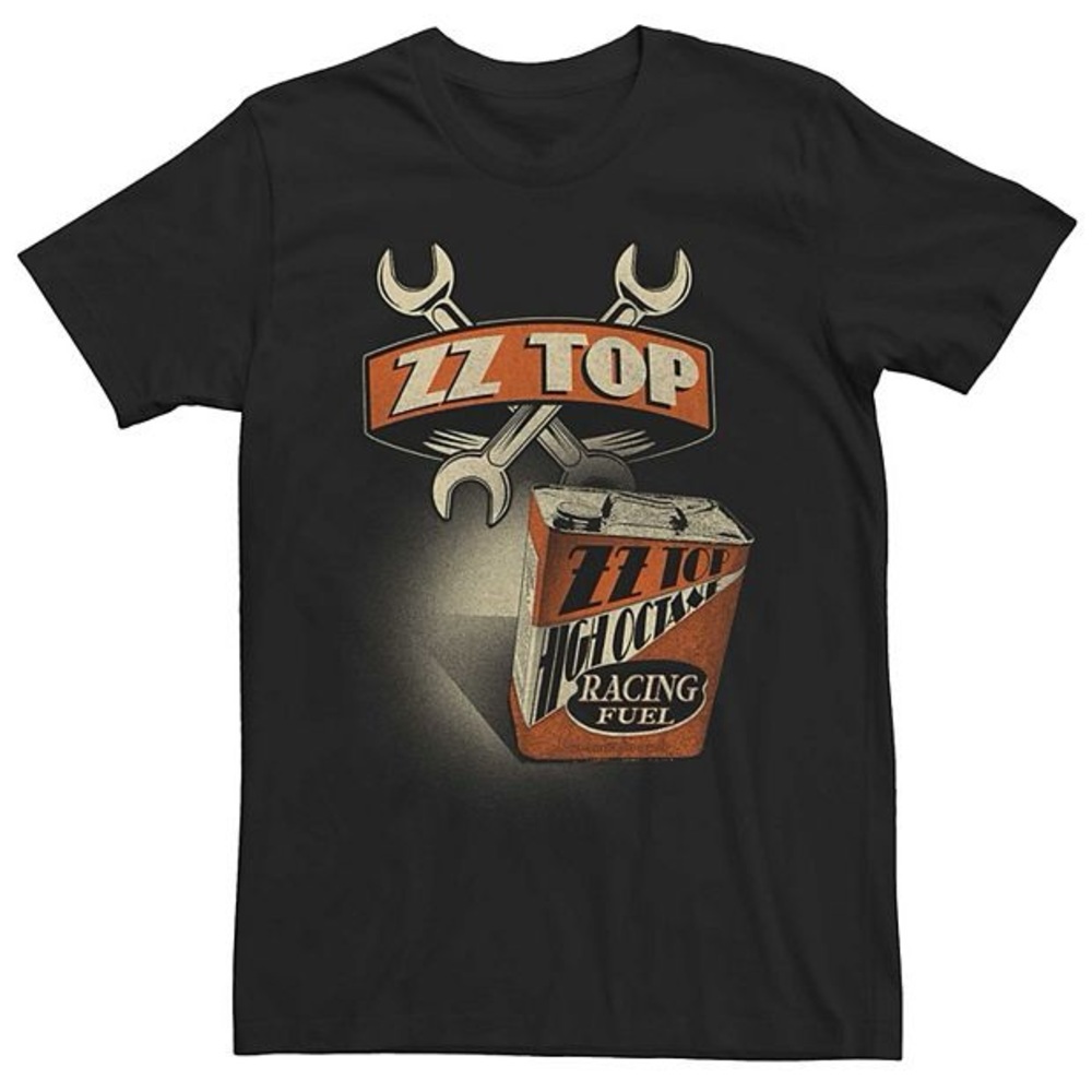 ZZ Top High Octane Racing Fuel Graphic T-Shirt in Black NWOT